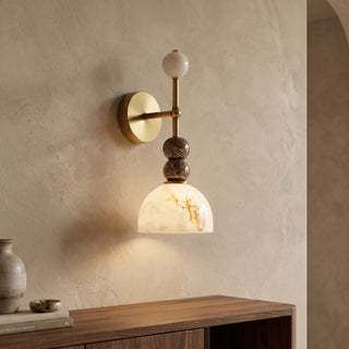 Olinda Beaded Stone Wall Sconce