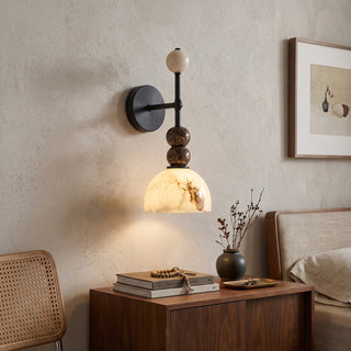 Olinda Beaded Stone Wall Sconce