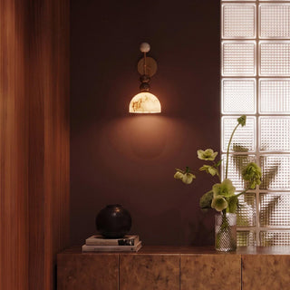 Olinda Beaded Stone Wall Sconce