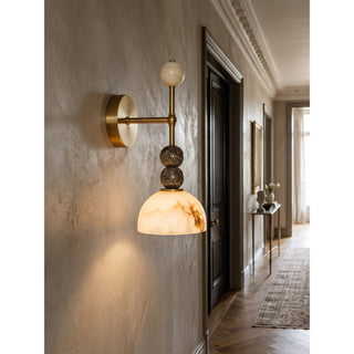 Olinda Beaded Stone Wall Sconce