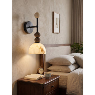Olinda Beaded Stone Wall Sconce