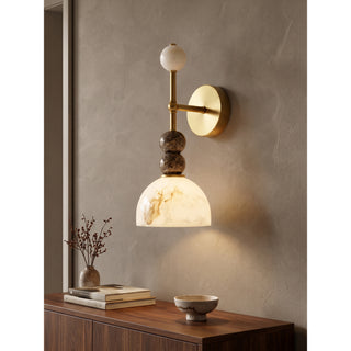 Olinda Beaded Stone Wall Sconce