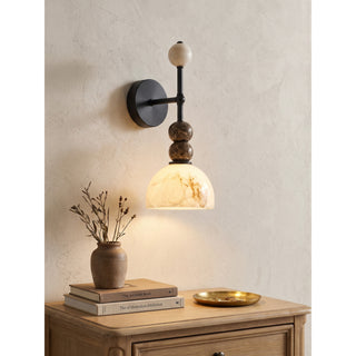 Olinda Beaded Stone Wall Sconce