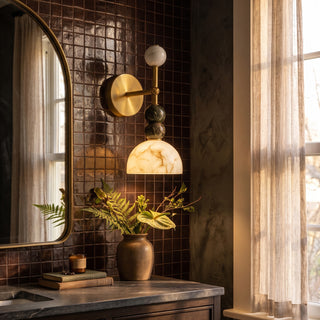 Olinda Beaded Stone Wall Sconce