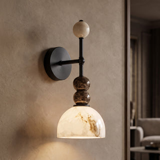 Olinda Beaded Stone Wall Sconce