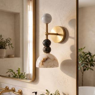 Olinda Beaded Stone Wall Sconce