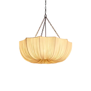 Lustre Ombrina com Tecido Recolhido