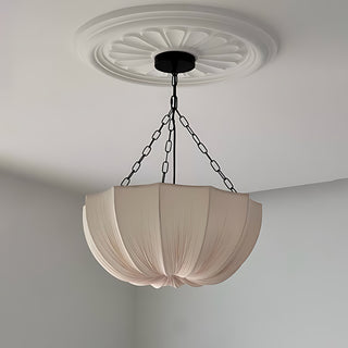 Lustre Ombrina com Tecido Recolhido