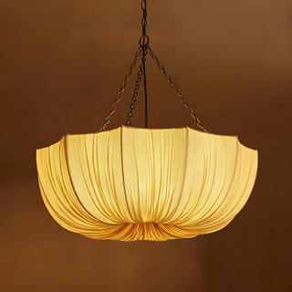 Lustre Ombrina com Tecido Recolhido