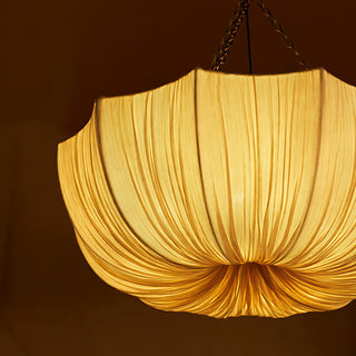Lustre Ombrina com Tecido Recolhido