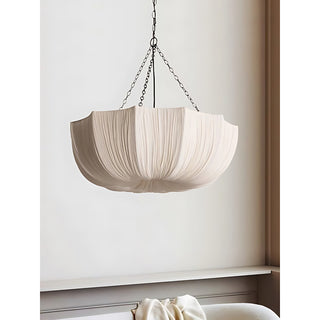 Lustre Ombrina com Tecido Recolhido
