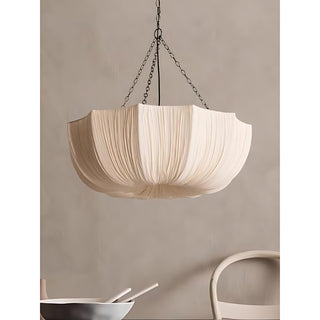 Lustre Ombrina com Tecido Recolhido