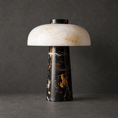 Black & Gold Marble & White Alabaster