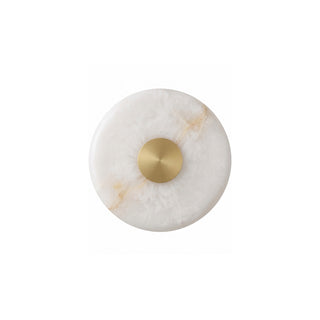 Selune Round Alabaster Wall Sconce