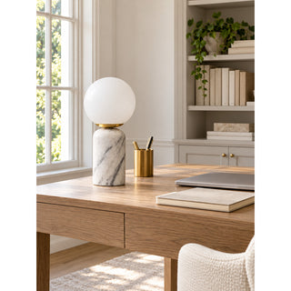 Candeeiro de Mesa Selvara com Base em Pedra