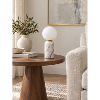 Candeeiro de Mesa Selvara com Base em Pedra
