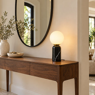 Candeeiro de Mesa Selvara com Base em Pedra