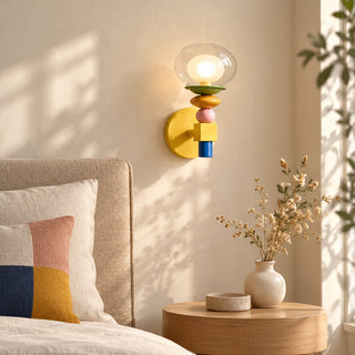 Stacked Glass Wall Sconce