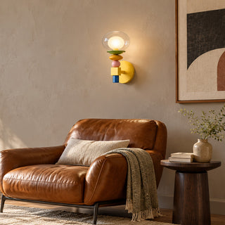 Stacked Glass Wall Sconce