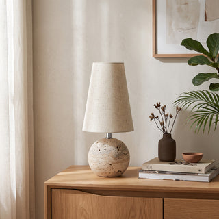 Velmont Travertine Table Lamp