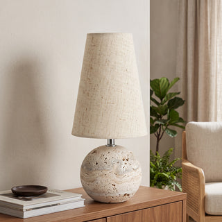 Velmont Travertine Table Lamp