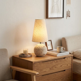 Velmont Travertine Table Lamp