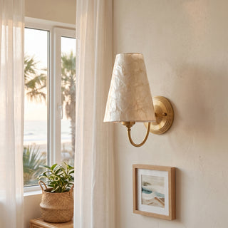 Paloma Textured Shell Sconce
