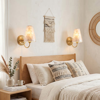 Paloma Textured Shell Sconce