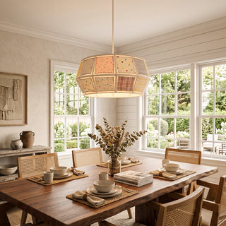Penelope Patchwork Fabric Pendant Lamp