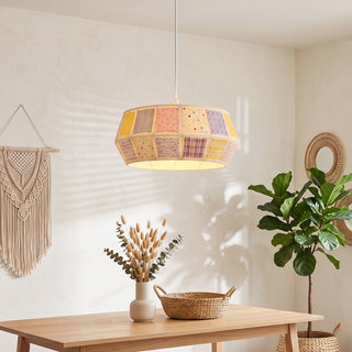 Penelope Patchwork Fabric Pendant Lamp