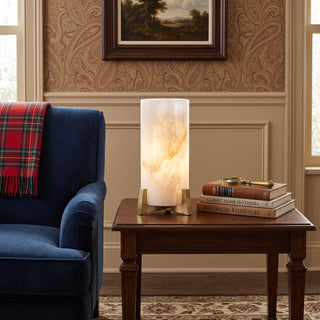 Phaeron Alabaster Pillar Table Lamp – detail 3