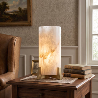 Phaeron Alabaster Pillar Table Lamp – detail 5