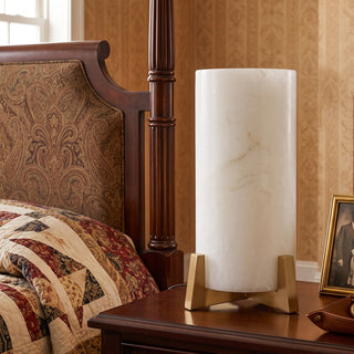 Phaeron Alabaster Pillar Table Lamp – detail 6