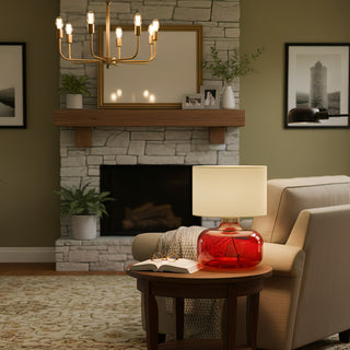 Pillowfort Glass Table Lamp