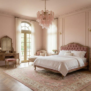 Pink Murano Glass Chandelier