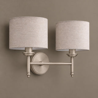 Brantis Linen Drum Sconce