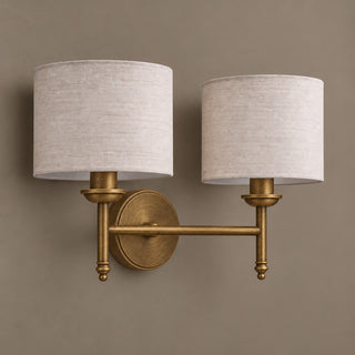 Brantis Linen Drum Sconce