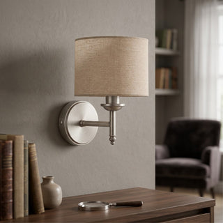 Brantis Linen Drum Sconce