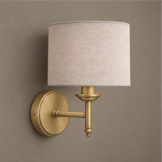 Brantis Linen Drum Sconce