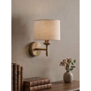 Brantis Linen Drum Sconce