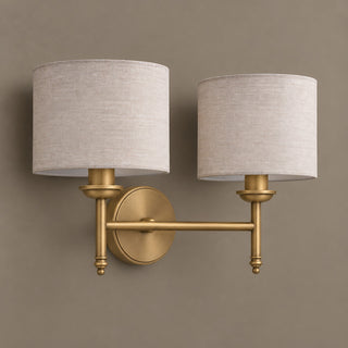 Brantis Linen Drum Sconce