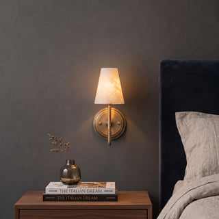 Aethel Tapered Alabaster Sconce