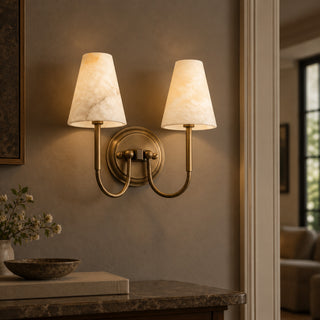 Aethel Tapered Alabaster Sconce