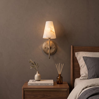 Aethel Tapered Alabaster Sconce