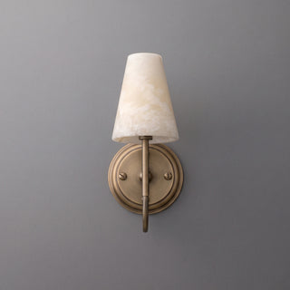 Aethel Tapered Alabaster Sconce