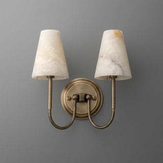 Aethel Tapered Alabaster Sconce