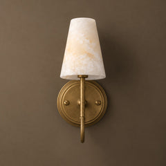 Lacquered Burnished Brass & White