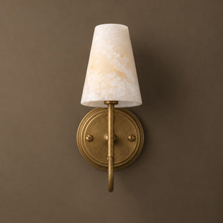 Aethel Tapered Alabaster Sconce
