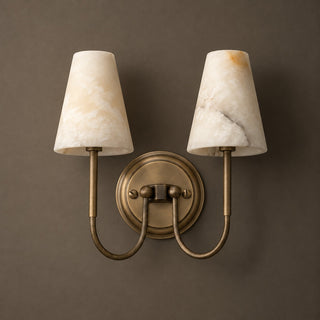 Aethel Tapered Alabaster Sconce