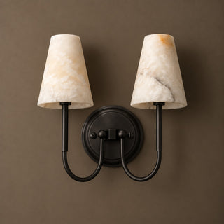Aethel Tapered Alabaster Sconce
